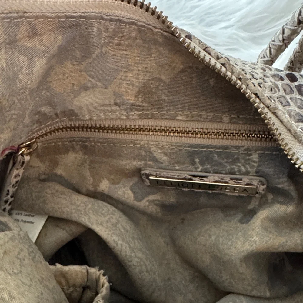 Elliott Lucca Snakeskin Pattern Leather Shoulder Bag - Picture 9 of 15